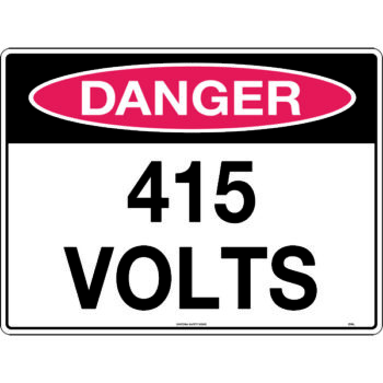 Danger 415 Volts Sign