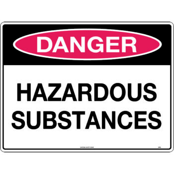 Danger Hazardous Substances Sign