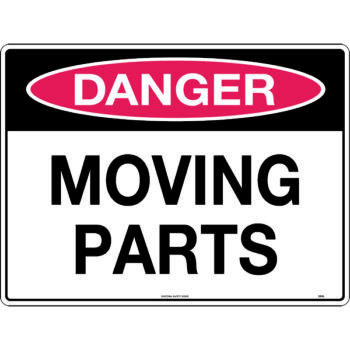 Danger Moving Parts Sign