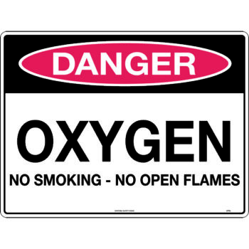Danger Oxygen No Smoking Sign