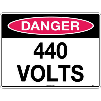 Danger 440 Volts Sign
