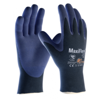 MaxiFlex Elite Gloves Palm Coated Knitwrist - 12 pack