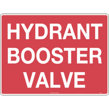 Hydrant Booster Valve Sign