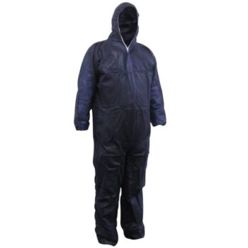 Blue Polypropylene Disposable Coveralls
