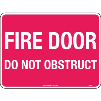 Fire Door Do Not Obstruct Sign