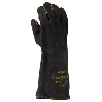 Black & Gold Welders Gauntlets