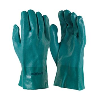 Green Double Dipped PVC Chemical Glove 27cm