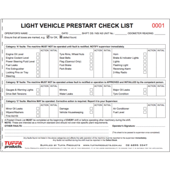 Light Vehicle Inspection Logbook - Image 2