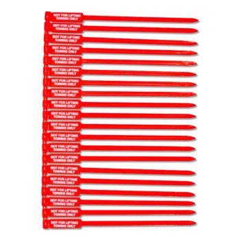 Inspection Tags - Lifting gear - "Not for Lifting - Towing Only" - 175mm 100 per pack