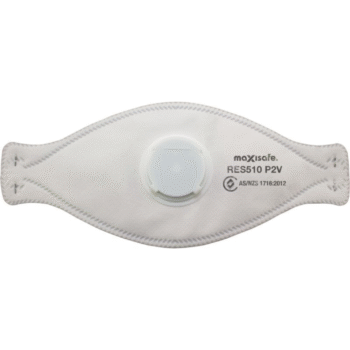 P2 3-Panel Flat Fold Respirator with Valve (Box of 20) - Image 2