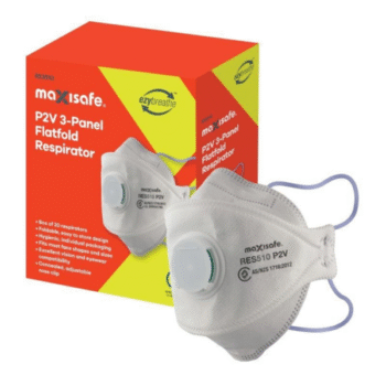 P2 3-Panel Flat Fold Respirator with Valve (Box of 20)