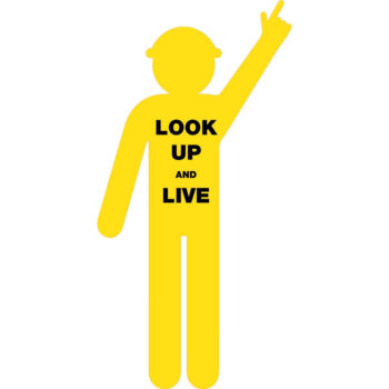 Safety Signage - Yellow Construction Worker Cutout