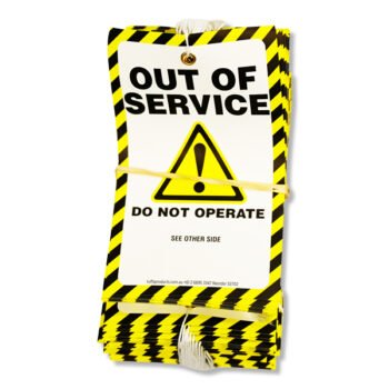 Danger Tag - Out of Service - String - 100 pack