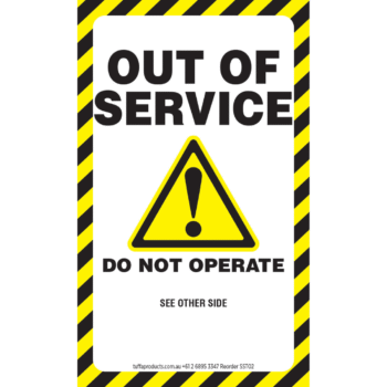 Danger Tag - Out of Service - String - 100 pack - Image 3