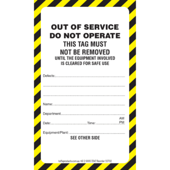 Danger Tag - Out of Service - String - 100 pack - Image 4