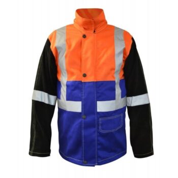 Arcguard FR HI-VIS Pyrovatex Welding Jacket-with Harness Flap