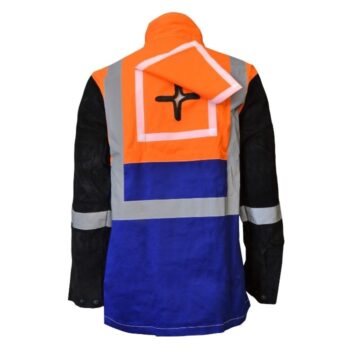 Arcguard FR HI-VIS Pyrovatex Welding Jacket-with Harness Flap - Image 2