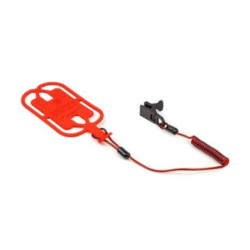 Tether - Phone - coiled, with phone gripper